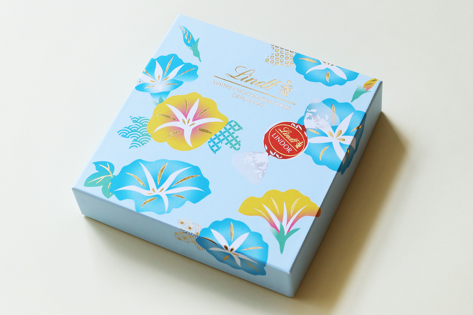 リンツ ジャパンコレクション 朝顔パッケージデザイン_1